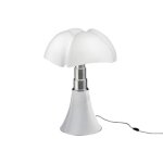 Lampe led - martinelli luce - mini pipistrello - h35cm - variateur dintensit - mtal blanc