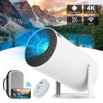 Mini projecteur portable 4k 180 rotatif projecteur intelligent 200 ansi avec wifi 6 bt 5. 0 130 pouces ...