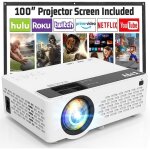 Mini projecteur - tmy - 9500 - 1080p full hd - bluetooth 5. 1 - 60 000 heures de lampe