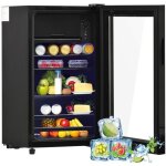 Mini réfrigérateur 76l noir - 6l + 70l - led - efficacité énergétique de classe e - efficace et silencieux ... Mini réfrigérateur 76l noir - 6l + 70l - led - efficacité énergétique de classe e - efficace et silencieux ...
