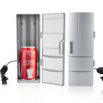 Mini rfrigrateur portable usb - vvikizy - compact - 350 - 600ml - voyage bureau voiture - gris