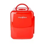 Mini r�frig�rateur portable - nedis - 4l - rouge - 6 canettes - 2 c�bles dalimentation