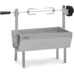 Mini rtissoire - klarstein sauenland - barbecue - charge max. : 12 kg - rglable en hauteur - grill - ...