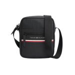Mini sac reporter  rayures tommy hilfiger pour homme noir