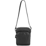 Sac  paule bandoulire - lancaster - soft vintage 320 - 10noir - cuir de vache - noir - 19x16x6cm