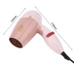 Mini sche - cheveux portable 1000w vent chaud ventilateur pliable  faible bruit gw - 662 rose eu