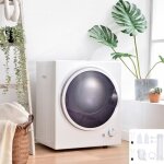 Mini sche - linge 2. 5 kg mural double filtre chauffage cramique ptc tambour en acier inoxydable protection ...