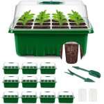 Mini serre pour plantes - zgeer - 120 cellules - pvc 08mm - vert - pack de 10