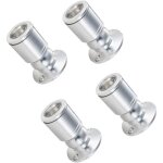 Mini spots  encastrer - zvd - 1 w led - aluminium chrom - verre mat - installation facile