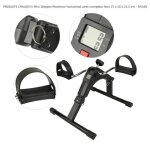 Mini stepper marcheur horizontal avec compteur - quiienclee - fitness - adulte - 120 kg - noir