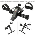 Mini stepper marcheur horizontal avec compteur - varivida - noir - fitness - poids jusqu� 120 kg