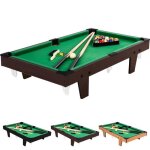 Mini table de billard - marque - brun fonc - accessoires inclus
