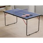Mini table de ping - pong avec raquettes balles et filet - l137 x p76 x h67 cm - denis Mini table de ping - pong avec raquettes balles et filet - l137 x p76 x h67 cm - denis