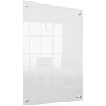 Mini tableau transparent - nobo - 600 x 450 mm - acrylique effaable - fixations incluses - design moderne ...
