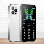 Mini tlphone 4g lte soyes d13 - blanc - double sim sos torche - 900mah