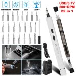 Mini tournevis électrique - qumox - standard - sans fil - usb rechargeable - 22 bits Mini tournevis électrique - qumox - standard - sans fil - usb rechargeable - 22 bits