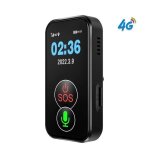 Mini traceur tracker gps 4g �tanche avec micro gsm appel sos s�curit� contre la perte - autonomie 100 ...