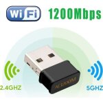 Mini usb wifi adaptateur 1200mbps clé wifi dongle ac dual band wifi wireless adaptateur compatible avec ... Mini usb wifi adaptateur 1200mbps clé wifi dongle ac dual band wifi wireless adaptateur compatible avec ...