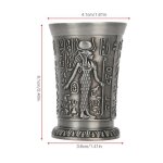 Mini verre � whisky - surenhap - m�tal �tain antique - 61 cm - d�coration �l�gante - r�tro