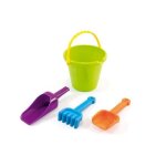 Miniland seau avec pelles - enfant - plastique - 19 cm