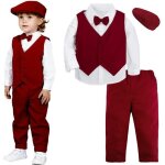 Mintgreen costume gentilhomme enfant garons 4pcs vtements ceremonie fete tenue manches longues avec ...
