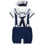 Mintgreen vêtements garçon bébé carnaval style marin manche courte blanc + bleu marin marine 2pcs Mintgreen vêtements garçon bébé carnaval style marin manche courte blanc + bleu marin marine 2pcs