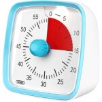 Minuterie visuelle avec veilleuse compte  rebours de 60 minutes pour enfants adultes (bleu)