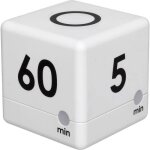 Tfa dostmann timer cube minuteur blanc num�rique minuteur - sablier