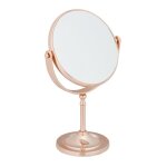 Relaxdays miroir cosmétique grossissant 2x sur pied double face pivotant à 360° rond hxlxp 275x18x105cm ... Relaxdays miroir cosmétique grossissant 2x sur pied double face pivotant à 360° rond hxlxp 275x18x105cm ...