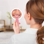 Miroir cosmtique avec lumire led pour miroir rechargeable poche de maquillage