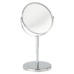 Miroir grossissant sur pied wenko assisi - � 16 cm - acier chrom�