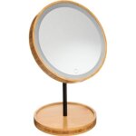 Miroir avec pied � led 18cm bambou - 5 five simply smart - beige