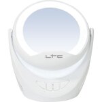 Miroir lumineux led - ltc - mirror phone - batterie haut - parleurs bluetooth support t�l�phone - blanc ...