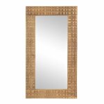 Miroir en manguier massif sculpté 150 x 80 cm - oviala Miroir en manguier massif sculpté 150 x 80 cm - oviala