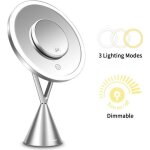 Miroir de maquillage lumineux - changm - rechargeable - 1x / 5x grossissant - 3 modes déclairage couleur ... Miroir de maquillage lumineux - changm - rechargeable - 1x / 5x grossissant - 3 modes déclairage couleur ...