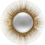 Miroir mural - paris prix - soledad - 58 cm - or - design lgant - forme soleil