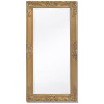 Miroir mural - mothinessto - ly1935 - dor� - bois et verre - 100 x 50 cm