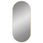 Miroir mural - mothinessto - yy12755 - ovale - 100x45 cm - doré - verre pvc Miroir mural - mothinessto - yy12755 - ovale - 100x45 cm - doré - verre pvc