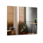 Miroir mural rectangulaire miroir carr� �l�gant pour coiffeuse ou chambre 50x50 cm