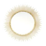 Miroir - home deco factory - design - soleil - or