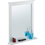 Relaxdays miroir mural tablette glace décorative rectangulaire chambre salle de bains bambou hlp 68x56x10 ... Relaxdays miroir mural tablette glace décorative rectangulaire chambre salle de bains bambou hlp 68x56x10 ...