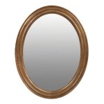 Miroir ovale dor� - mdf - or - interiors