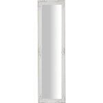 Miroir psych� moderne en bois - 44 x 164 x 3 cm - finition blanc antique