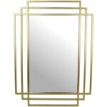 Miroir rectangulaire en mtal dor - lheritier du temps - art dco - design contemporain - 25x535x735cm ...