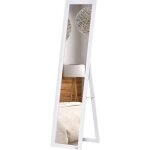Miroir sur pied - miroir sol pleine longueur - homcom - rectangulaire dressing chambre salon - bois - ...