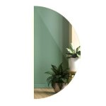 Magnifique grand miroir led demi - rond design pour chambre moderne 100 cm - lumi�re neutre