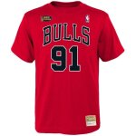 Chemise - mitchell & ness - chicago bulls - dennis rodman - 100% coton - rouge - homme Chemise - mitchell & ness - chicago bulls - dennis rodman - 100% coton - rouge - homme
