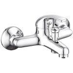 Mitigeur de baignoire eurosanit pola - raccordement mural - finition chrom�e - cartouche c�ramique 40mm ...