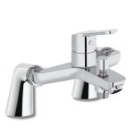 Mitigeur baignoire m�canique jacob delafon aim� chrom� avec colonnettes