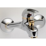 Mitigeur bain douche - kliegger - anna 2 - chrome et or - cartouche c�ramique 40 mm - certifi� nf